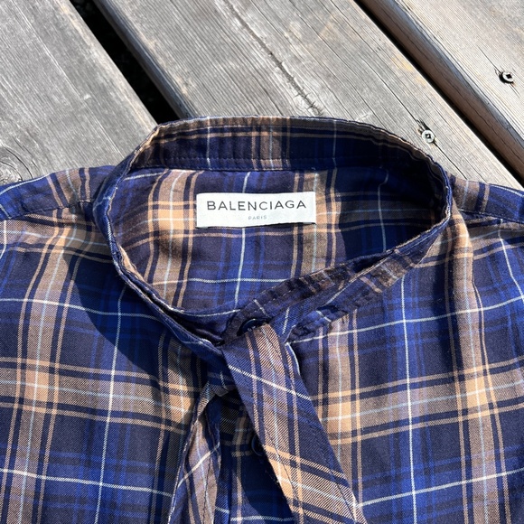 New Balenciaga Checked Shirt - Picture 8 of 13